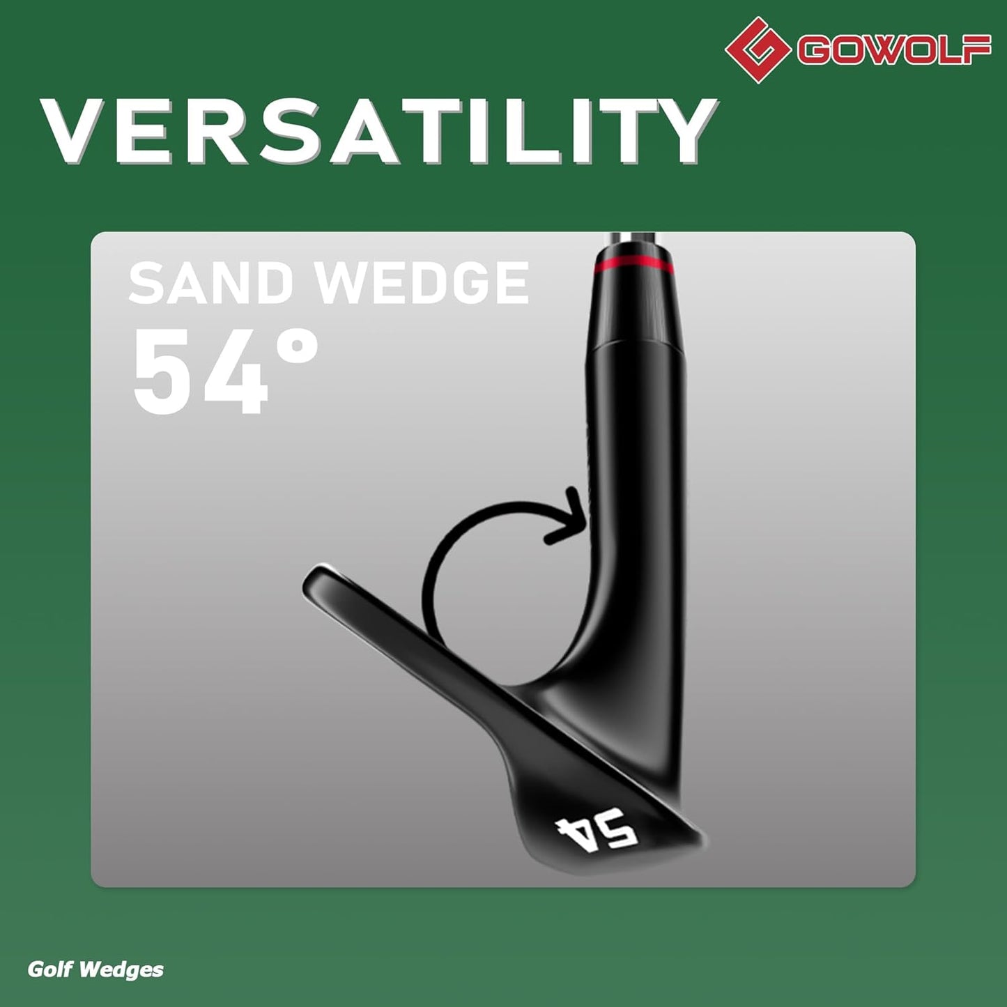 Gowolf Premium Forged Full Face Golf Wedges 50/52/54/56/58/60/69 Degree Individual or Set for Men, Right Hand Gap Wedge Sand Wedge Lob Wedge, Golf Clubs CNC Milled Face for More Spin - Great Golf Gift