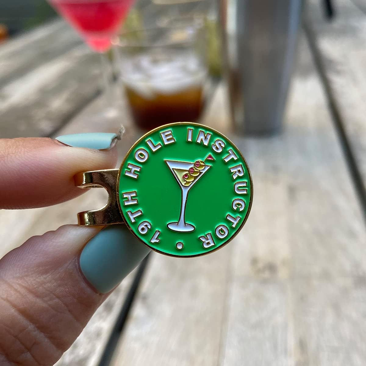 Birdie Girl Women's Golf Ball Marker Hat Clip, Magnetic Golf Ball Marker, Golf Bag Accessories