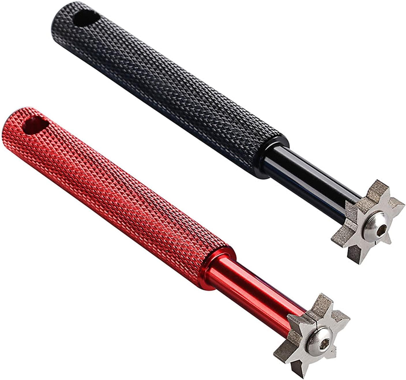 Sword &Shield sports Golf Club Groove Sharpener Tool Golf Club Re-Grooving Cleaning Tool 6-Tip for Optimal Backspin and Ball Control with Wedges and Utility Clubs