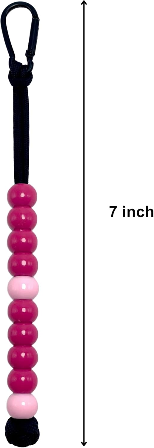 LAMIBEE Pack 3pcs, Golf Beads Count Stroke Score Counter, Durable 550 lbs Paracord String with 10 Beads, Easy Scorekeeping, Hand-Braided with Clip