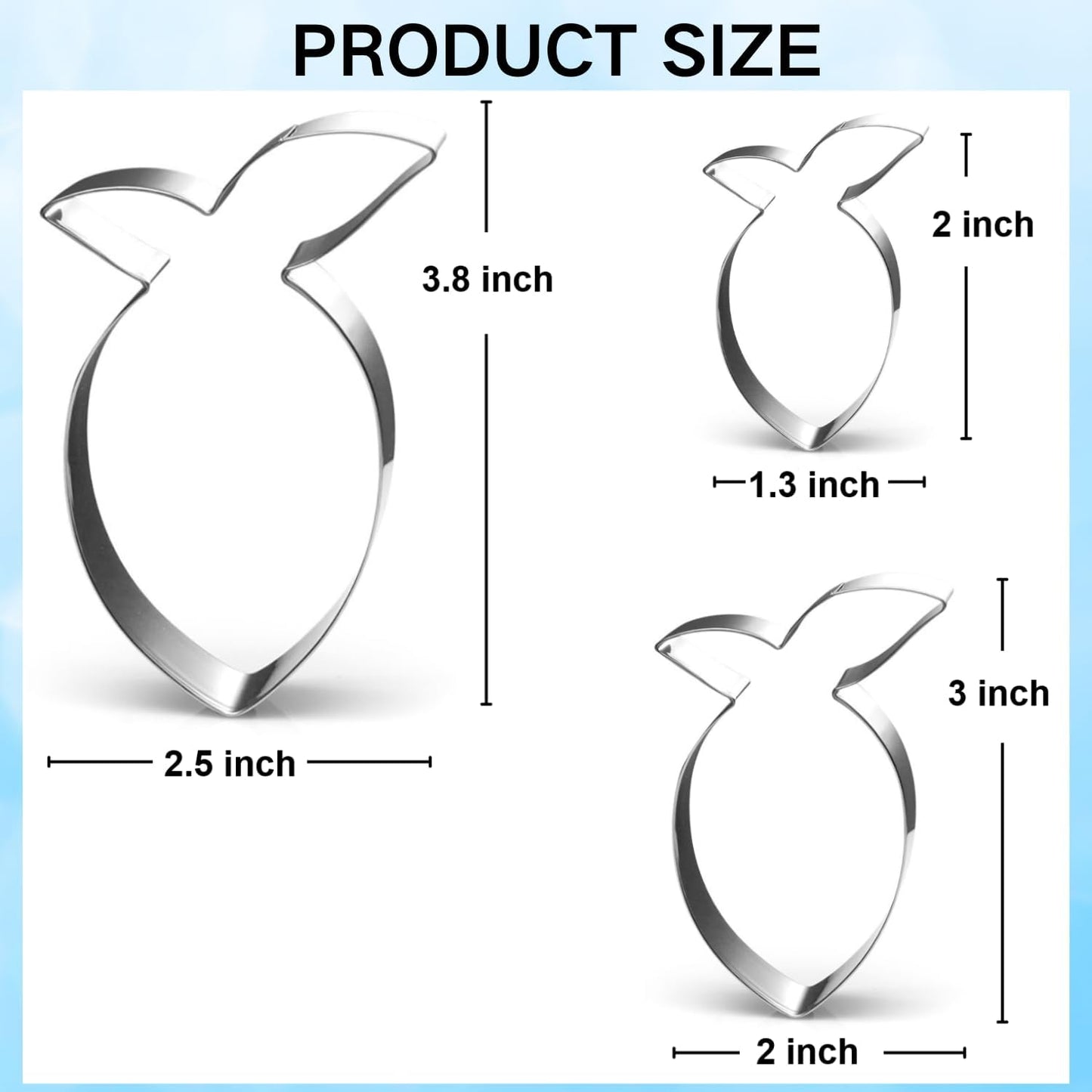 Lemon Cookie Cutter Set-Size 3.8" 2.9" 1.9"-3 Pieces-Dishwasher Safe Fondant Cookie Cutters for Baking