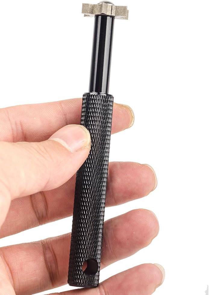 HIFROM Groove Sharpener with 6 Heads - Golf Club Groove Sharpener Re-Grooving Tool and Cleaner for All Irons Pitching Sand Lob Gap and Approach Wedges and Utility Clubs ¡