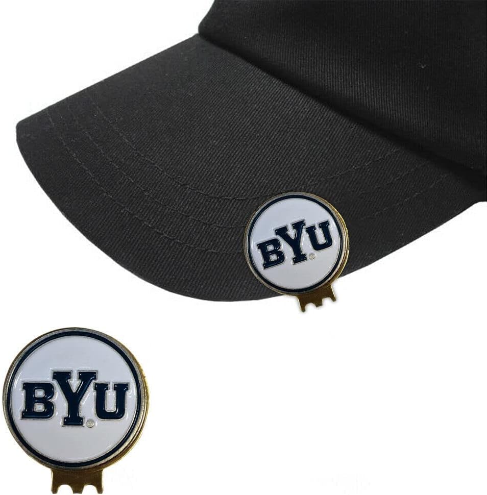 Magnetic Golf Hat Clip with 2 Double-Sided Golf Ball Markers – Easily Attaches to Golf Cap – Made of Stainless Steel & Ideal for Avid Golfers
