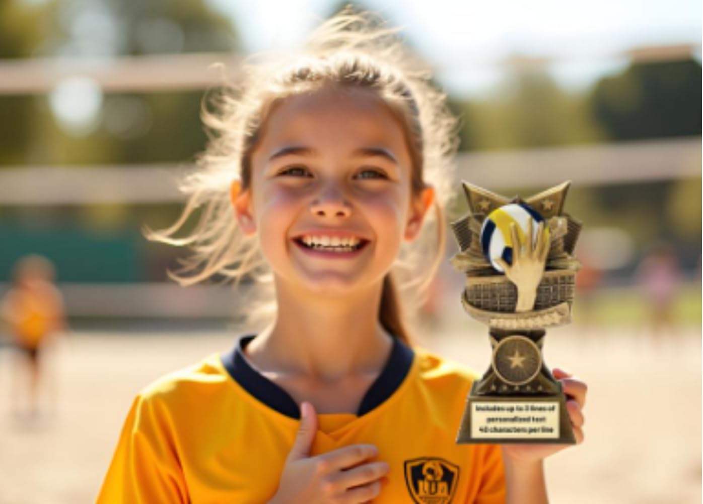 Champion V Sports Trophy Award with Custom Engraving – Recognition Trophy for Kids and Adults Team Awards for Competitions School Sports Student Athletes MVPs Tournaments and Celebrations