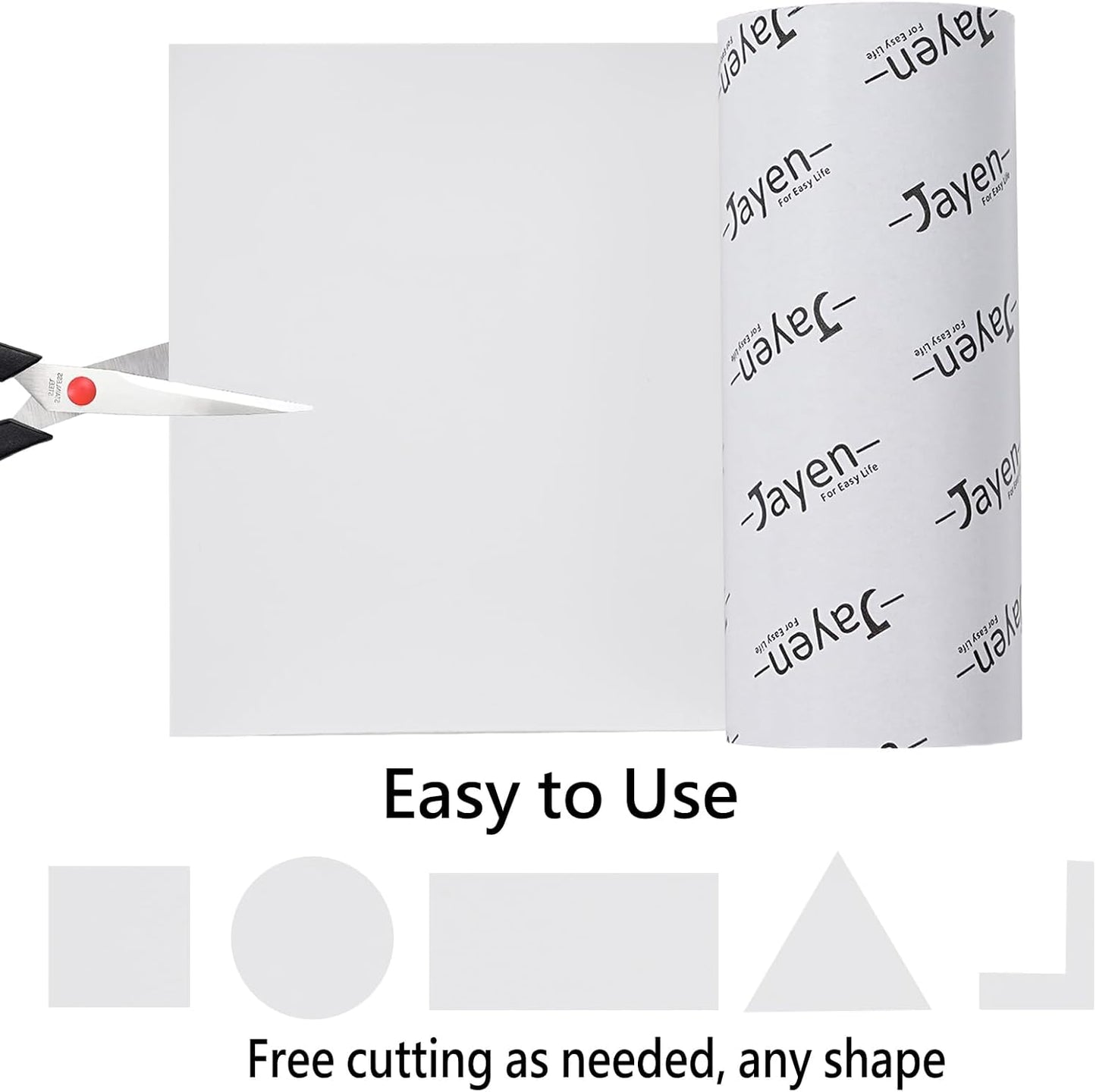 Non Slip Self Adhesive Silicone Cuttable Furniture Pads - 5x40 inch Anti-Sliding Rubber Floor Protectors for Any Furniture and Appliances