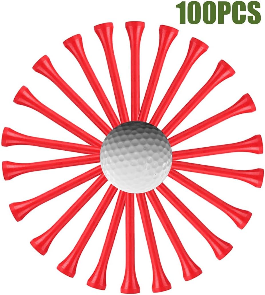 Professional Wooden Golf Tees 2 3/4 inch Tee Pack of 100 Golf Tee