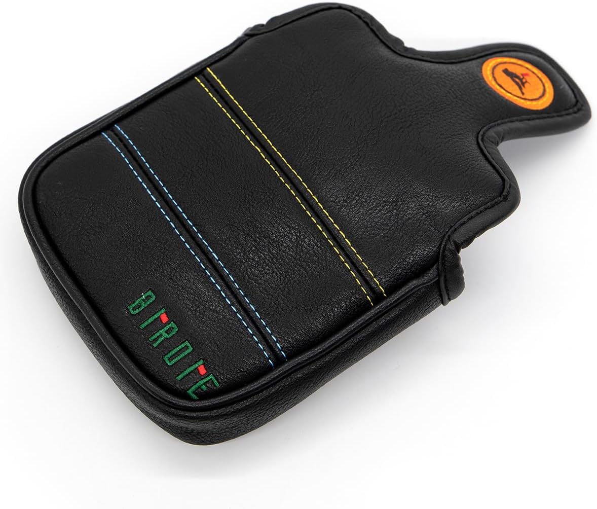 Golf Club Headcover 3 Wood Headcover Birdie Design Magnetic Closure Elegant Embroidery Premium Leather Driver Fairway Wood Hybrid Blade Mallet Putter Cover