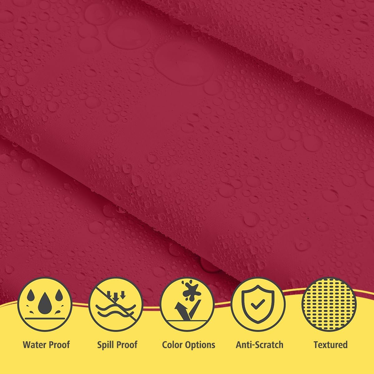 Brand Round Cerise Plastic 84" Disposable Tablecloth (3 Pack), Party & Event Decorative Cover