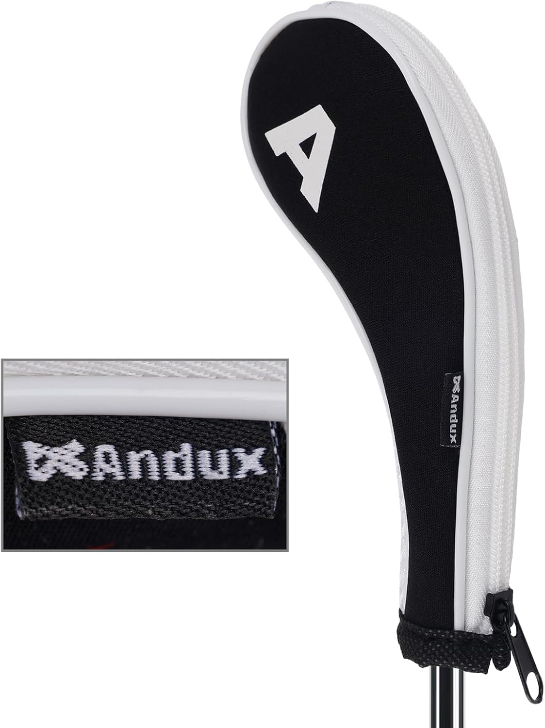 Andux 12pcs/Set Golf Iron Club Head Covers Number Print Long Neck with Zipper