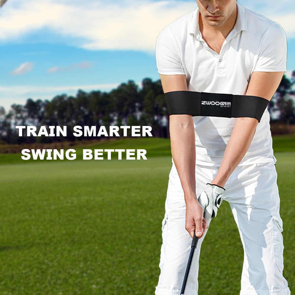 Golf Swing Correcting Arm Band, Swing Trainer Aid,Golf Trainer for Right & Left-Handed Players
