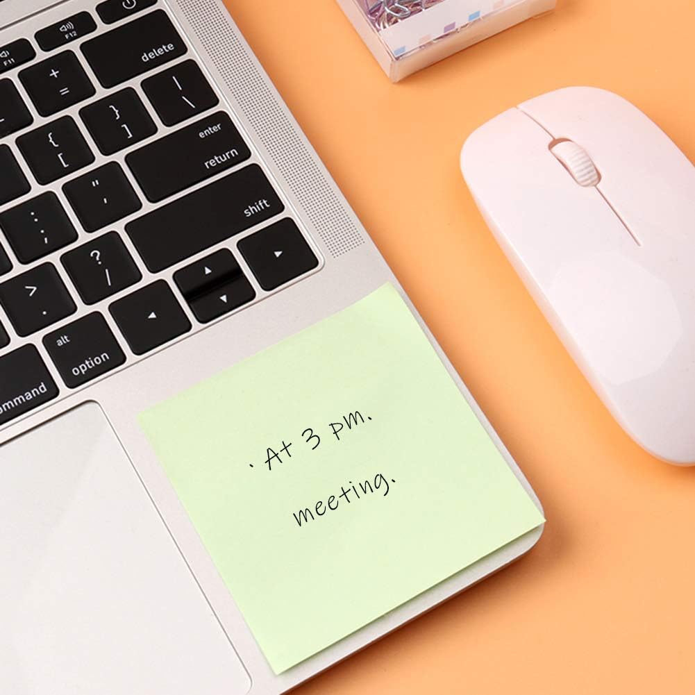 Phthdoty 8 Pads Pop Up Sticky Notes 3x3 Refills Pastel Colors Self-Stick Notes Pads Super Adhesive Sticky Notes Great Value Pack