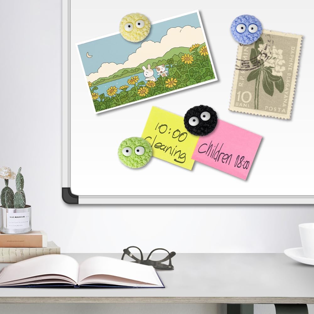 rhinocats 16Pcs Fridge Magnets, Colorful Decorative Resin Simulation Cookies Refrigerator Magnets, Cute Whiteboard Magnets for DIY Kitchen Office