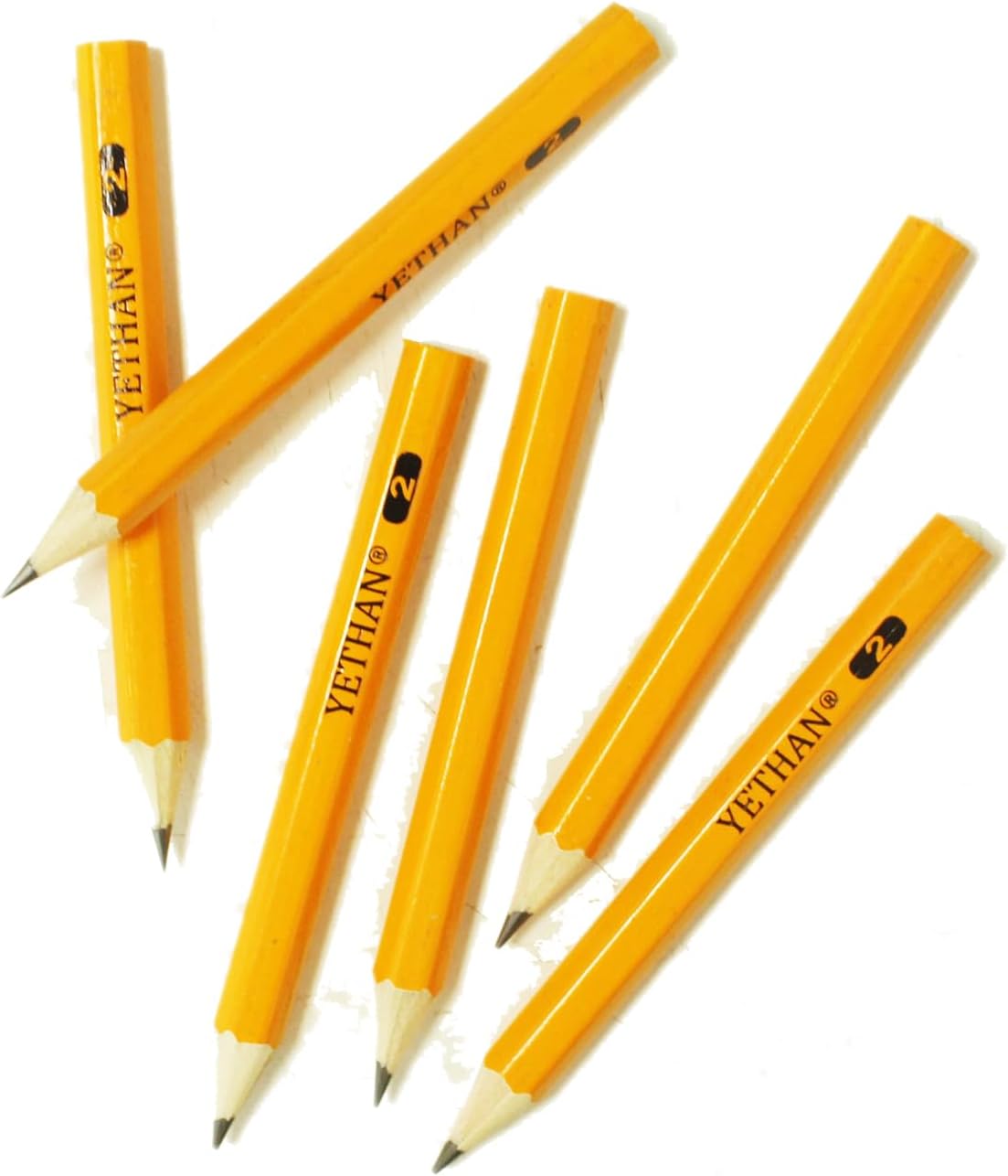 Golf Pencils, Half Pencil, 3.5" Mini Pencils, #2 HB Hexagon, Pre-sharpened, Back to school, 680 Pcs.
