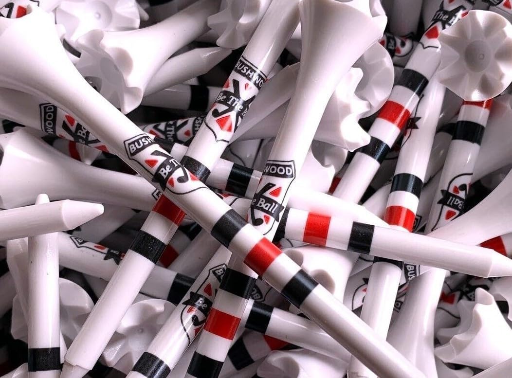 TRUESTRIKE Premium USA Golf Tees – 3¼" or 2¾" Durable Plastic Performance Tees (100 Pack) – Made in USA – Bulk Value Pack