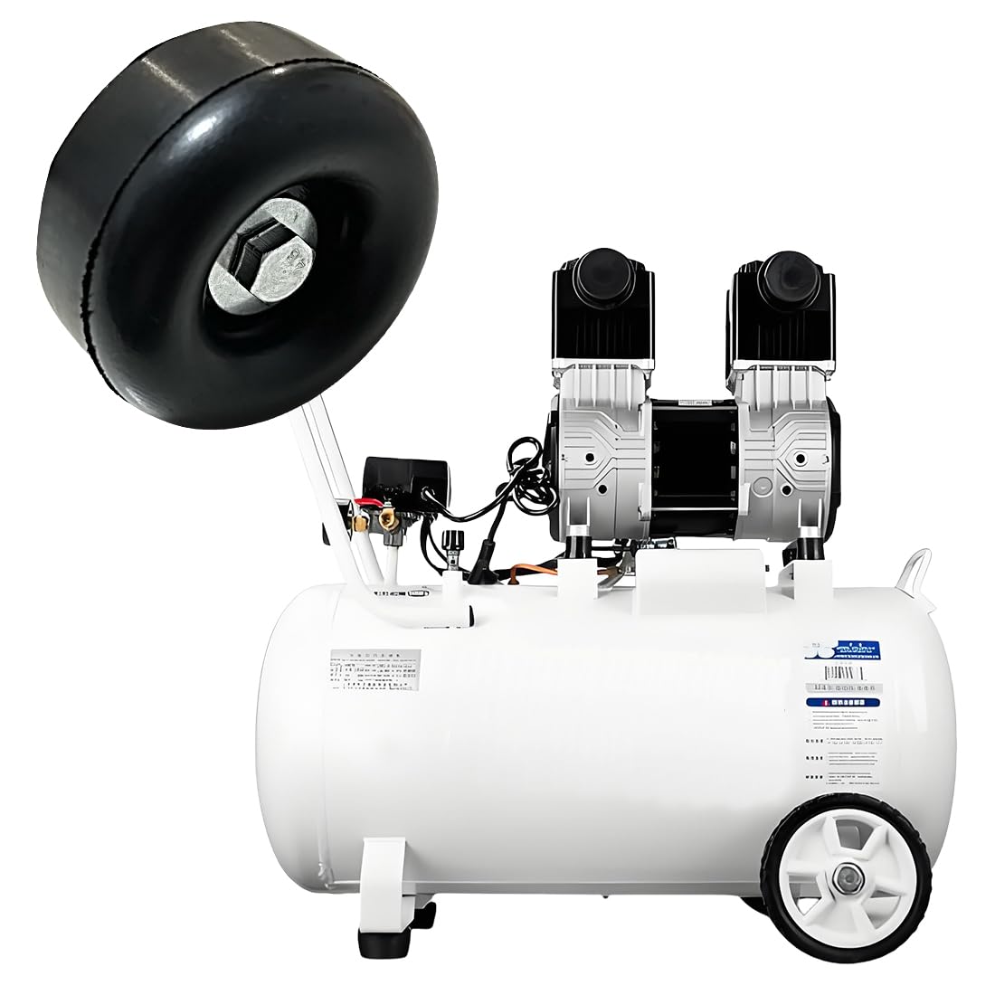 Heavy Duty Rubber Anti Vibration Feet, 1x2.5 Inch, 4-Pack Black Rubber Mounts with Screws, for Generator/Air Compressor/Pressure Washer/Trailer