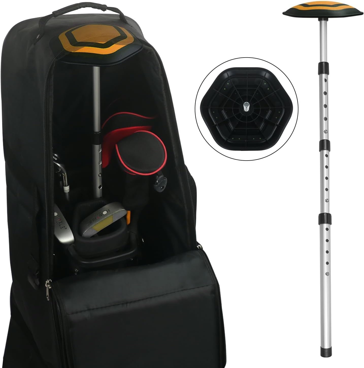 Golf Travel Bag Support System, Golf Club Travel Protection Kit