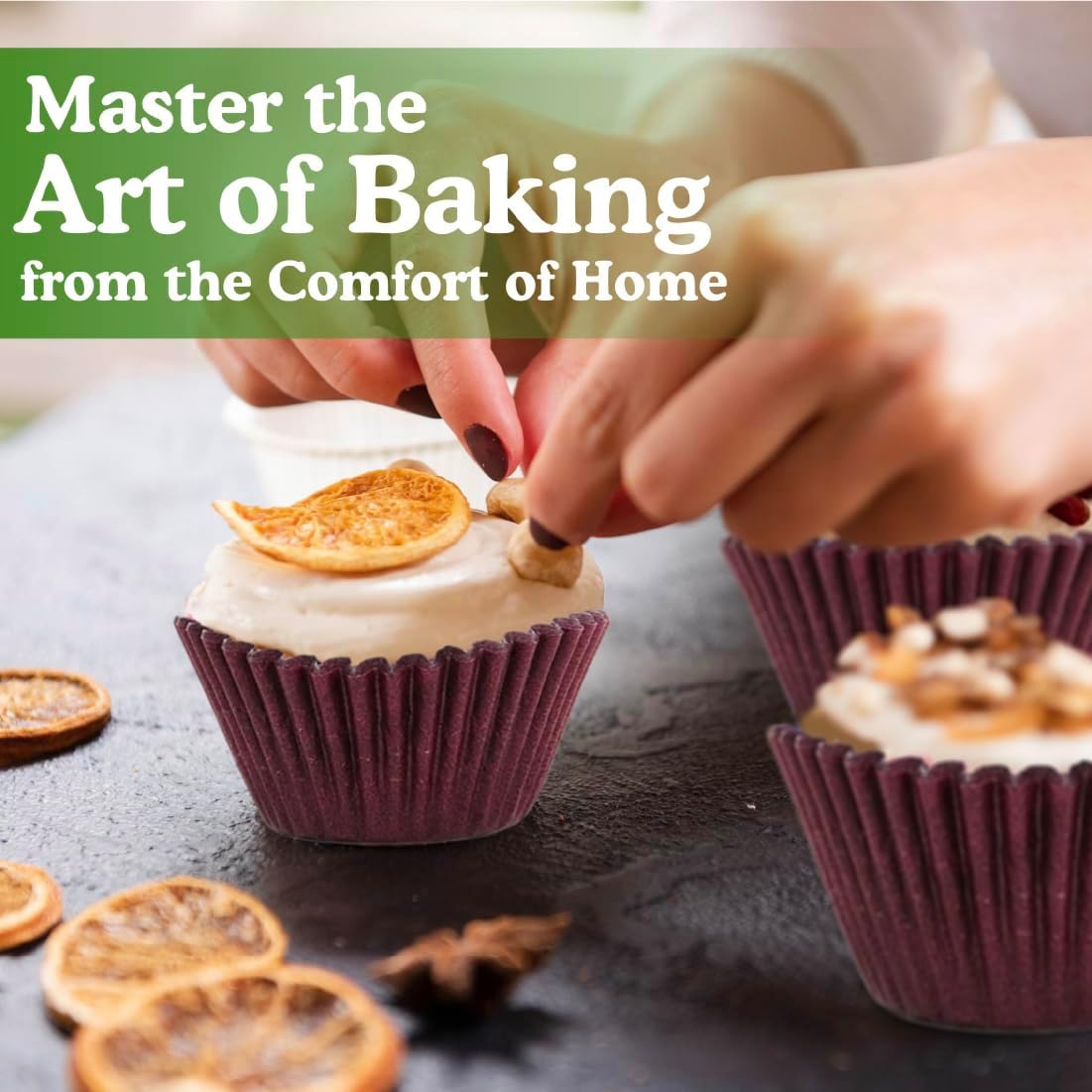 Regency Wraps Greaseproof Professional Grade Baking Cups, Pack of 40, Standard Liners, Burgundy Solid, for Cupcakes, Muffins, Candy, Non Stick