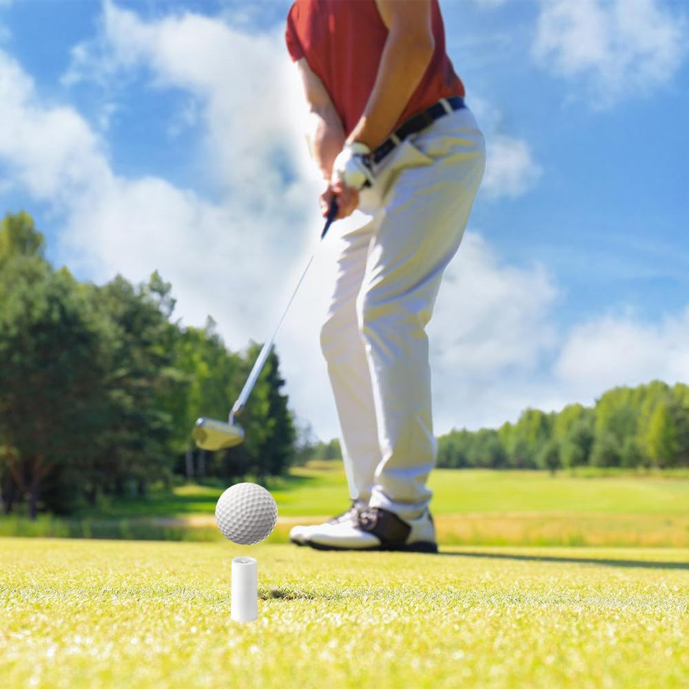 MiOYOOW 5PCS Rubber Golf Tees, Flexible Tee Holder with Wider Base, Golf Ball Tees Accessories for Men and Women