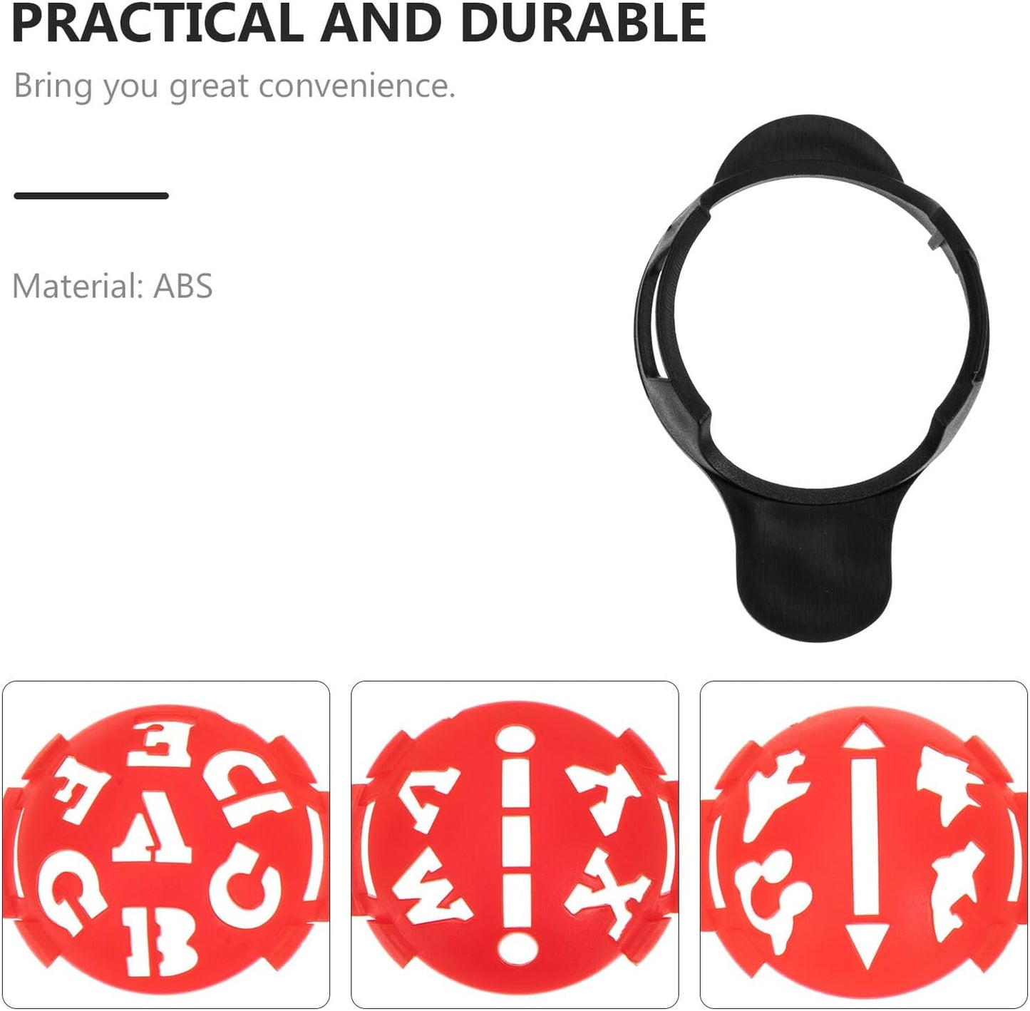 Luxshiny Golf Ball Line Marker with Letter Pattern Stencils Alignment Tools for Accurate Golf Ball Marking Use Positioning Clip Included for Men and Women