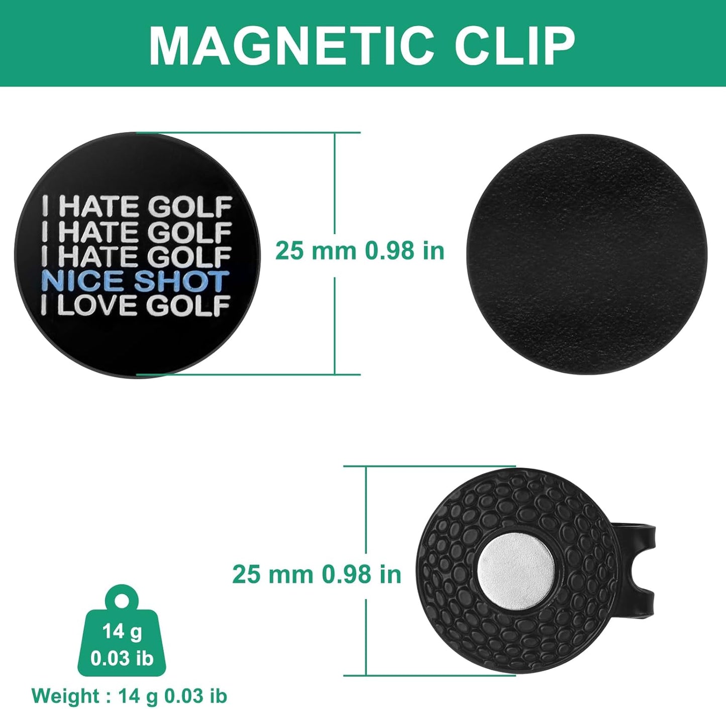 ZZHAO Golf Divot Tool and Golf Ball Marker, Divot Repair Tool,Golf Accessories for Men, Funny Gifts for Men, Tools for Men