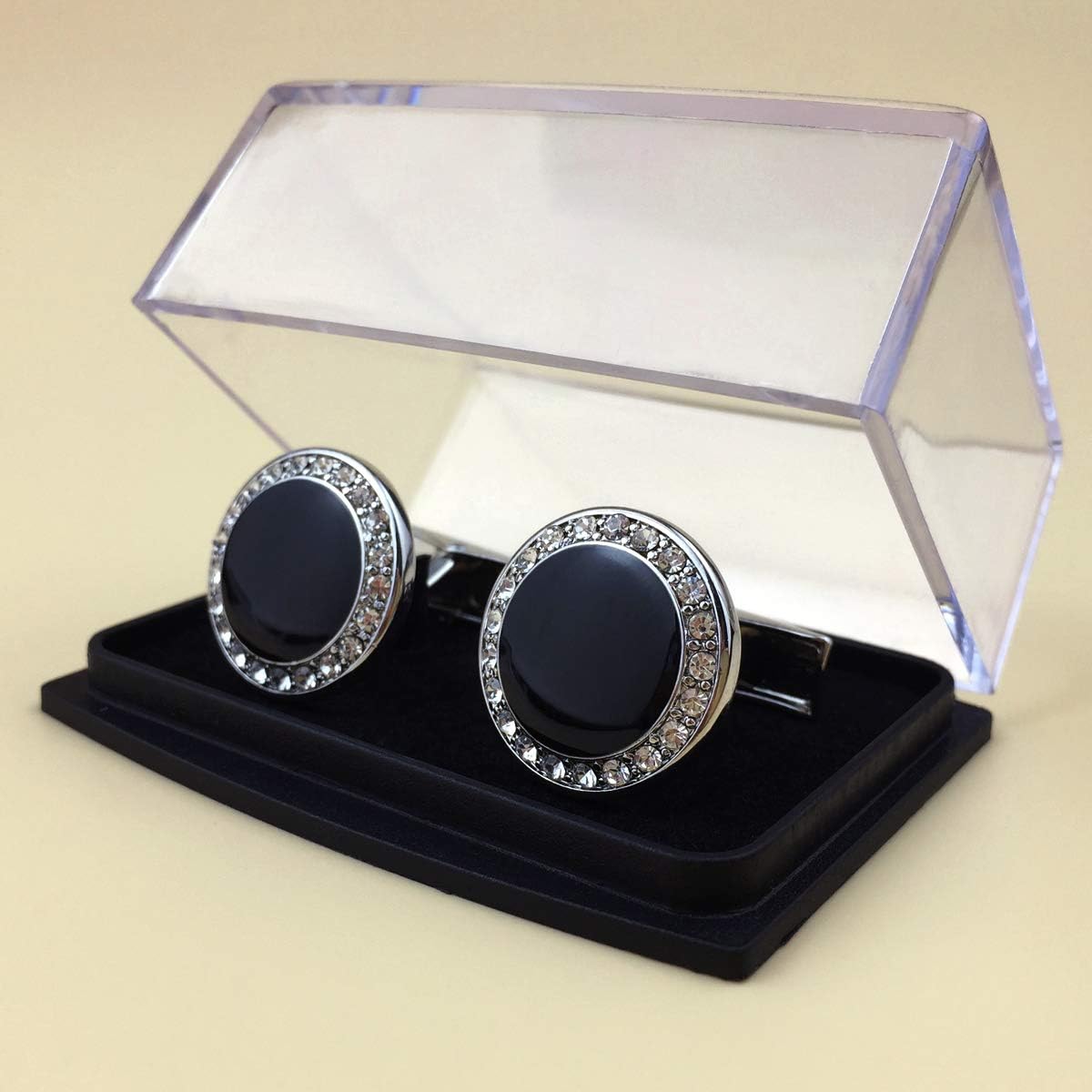 S&W Wedding Cufflinks for Men Cuffs with Gift Box Business for Tuxedo Shirts