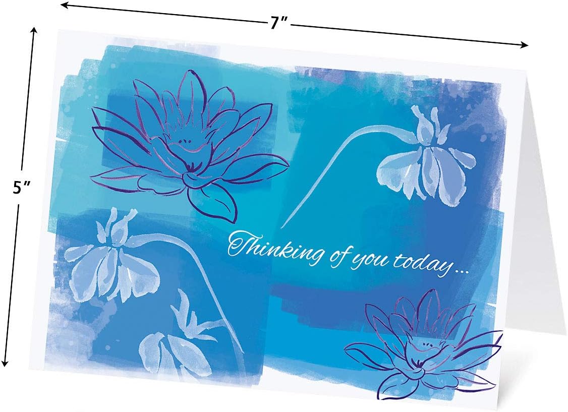 Current Friendship II Thinking of You Friendship Greeting Card Set - Value Pack of 20 Cards With White Envelopes for Friends & Family, 10 Designs, Large 5" x 7" Assortment