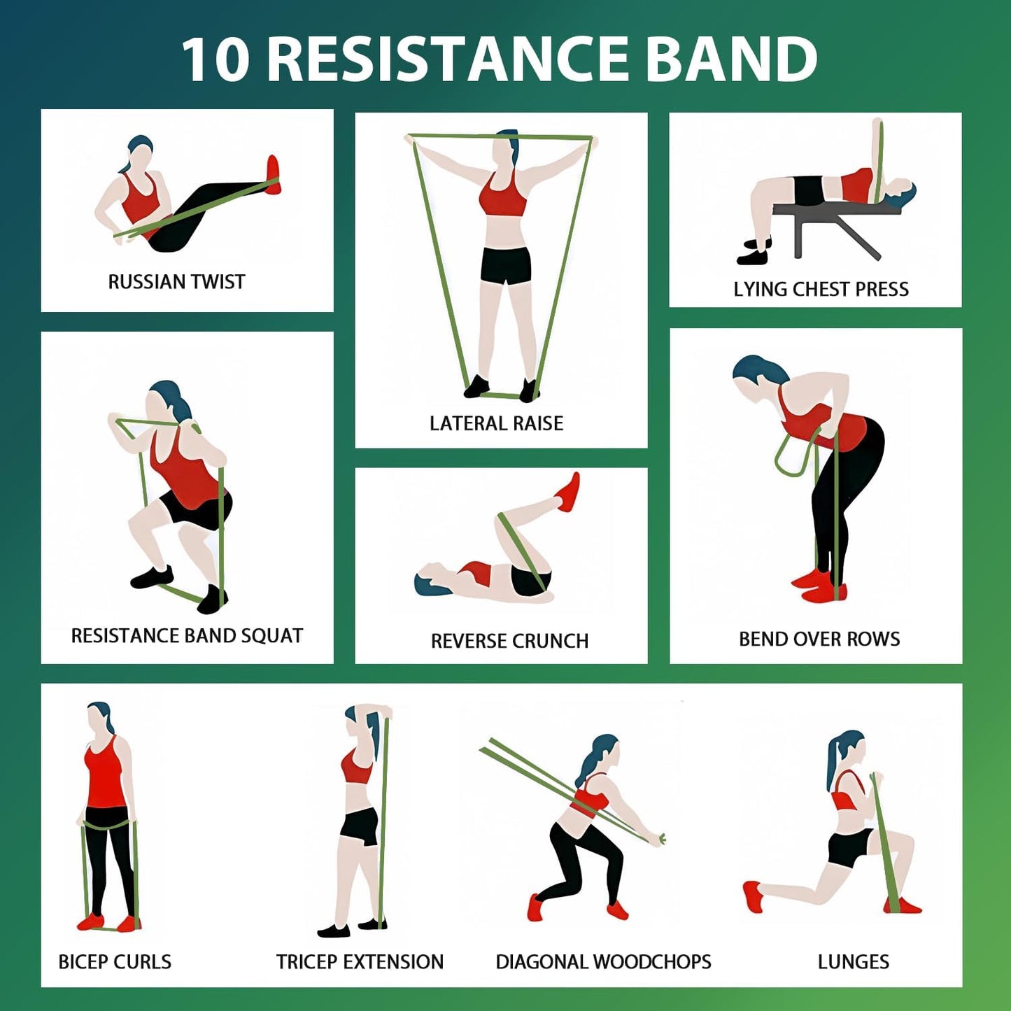 LEEKEY Resistance Bands, Exercise Bands with Handles,Pull Up Assist Bands - Band Set with Door Anchor - Bands for Working Out,Band for Men and Women Fitness Training,Home Workouts