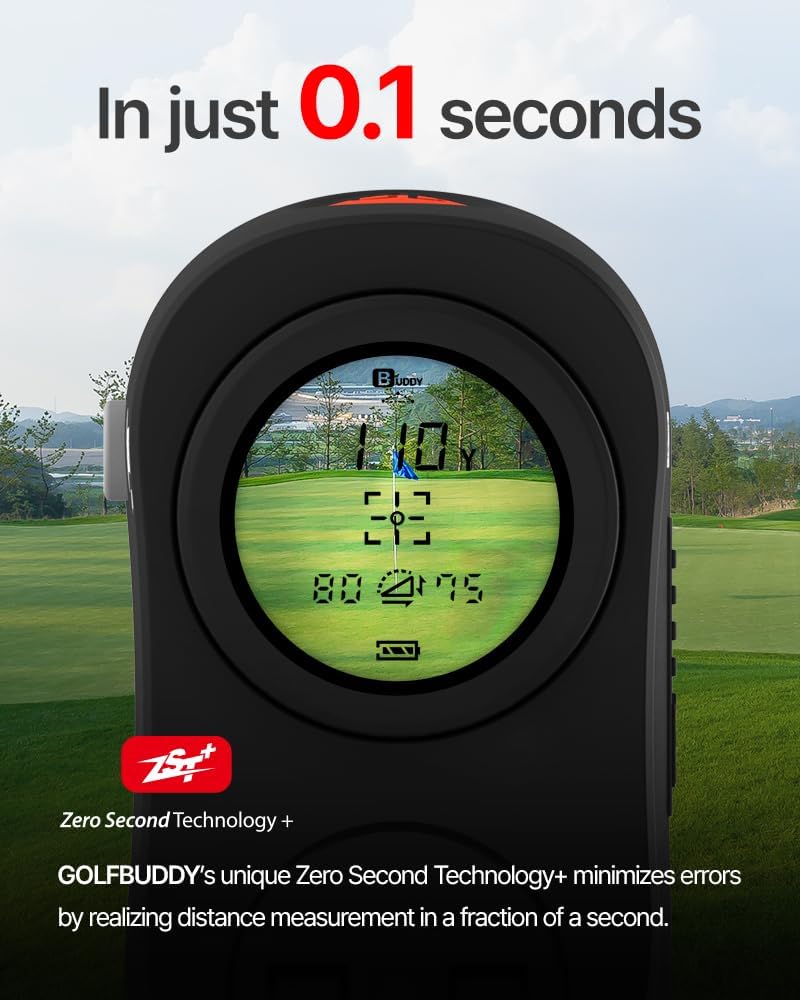 GOLFBUDDY 2S PRO Golf Range Finder with Slope, Measuring from The Cart, 1093 Yard Laser Rangefinder, Magnetic Mount, Pin Finder with Flag Pole Locking Vibration, One Click Scan Mode, Water Proof