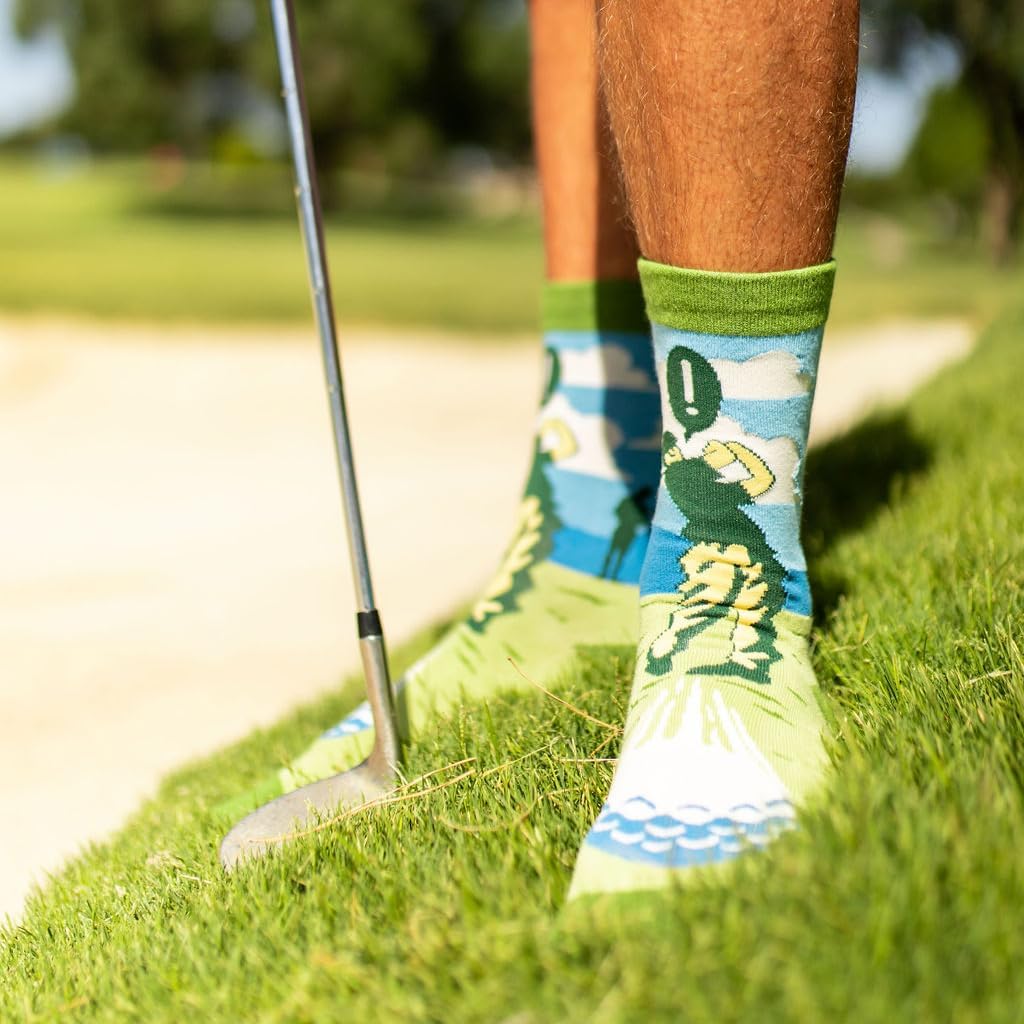 Lavley Funny Golf Socks - Fun gift for golfers - Unisex one size fits most - Great for birthdays or stocking stuffers