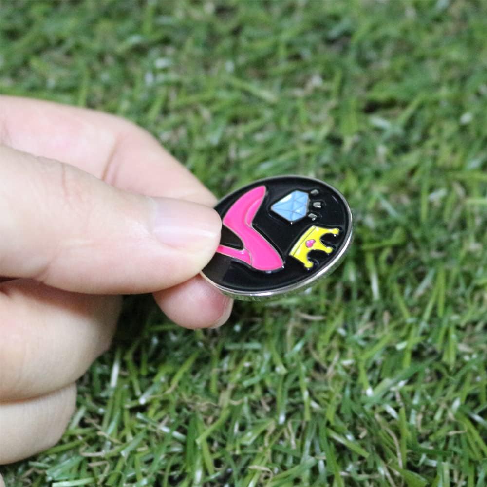 Golf Ball Markers Assorted Patterns Value Pack of 12 Golf Gifts, Golf Cap Clips and Divot Repair Tools Partner Accessories Sets for Men Women Golfer