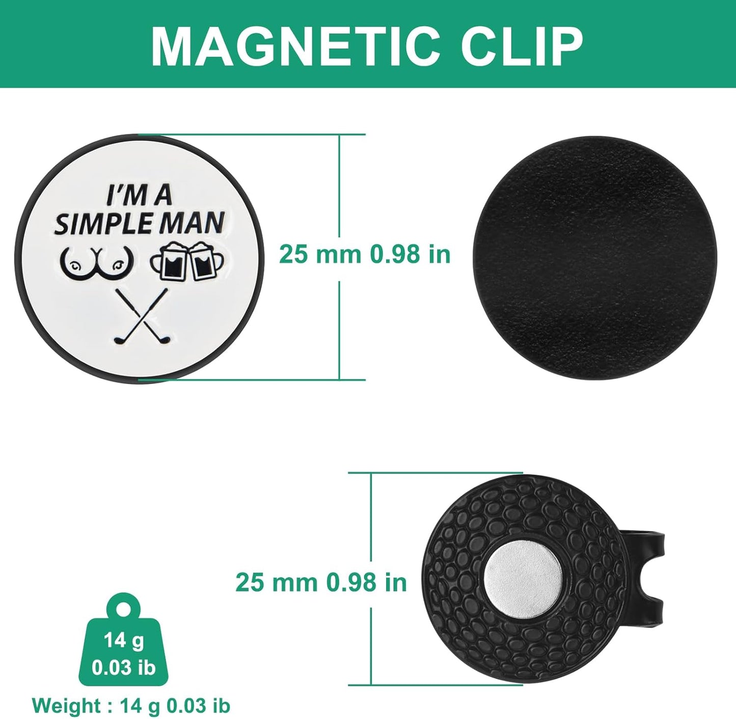 ZZHAO Golf Divot Tool and Golf Ball Marker, Divot Repair Tool,Golf Accessories for Men, Funny Gifts for Men, Tools for Men