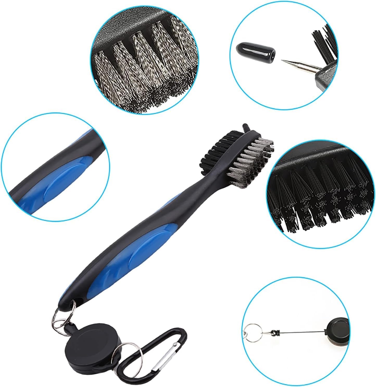 11 Pcs Golf Accessories Kit, Include Golf Tees Golf Towel Golf Ball Bag with Hook Cleaner Brush Golf Ball Marker Golf Divot Tool Golf Score Counter