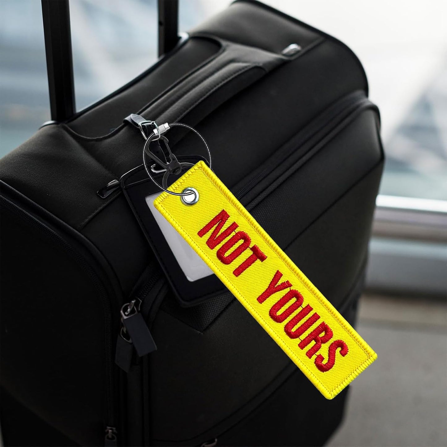 Custom Luggage Tags,1PCS Personalized Embroidered ID Tags for Suitcases & Travel Bags,Travel Suitcases Tags Label with Stainless Steel Loop for Baggage Luggage Bags Keys for Easy Bag Recognition (CO1)