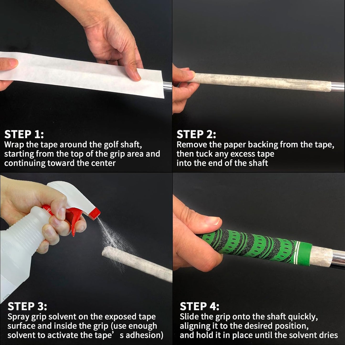 Crestgolf Professional Golf Grip Solvent 32 OZ Solvent Light &Mild Lemon Scent for Regripping Golf Clubs and Golf Grip Repair - Golf Grip Solution - Non-Toxic, Non-Flammable