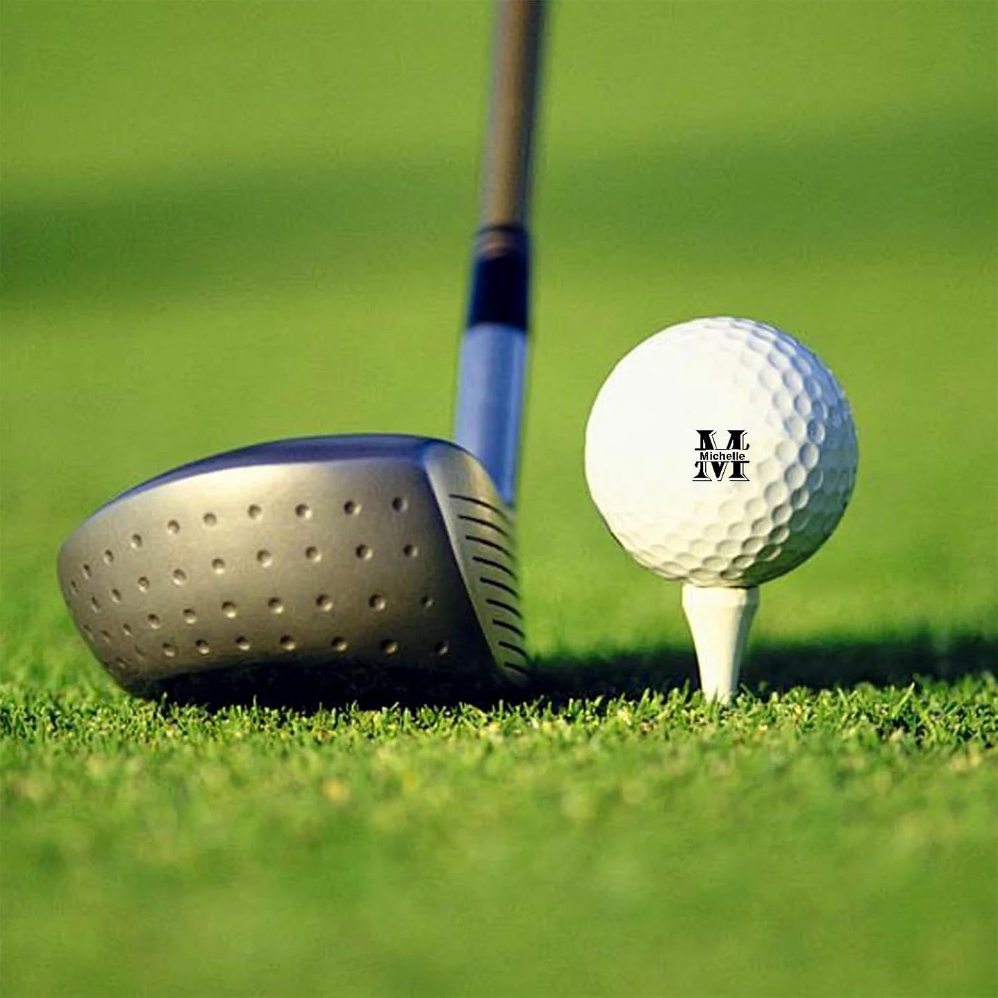 Custom Golf Ball Stamp, Personalized Golf Ball Marker Stamp with Waterproof Ink, Customized Name Stamp with Your Logo, Initial, Name, Golf Ball Stamper, Gifts for Men Dad Husband Business (Design-01)