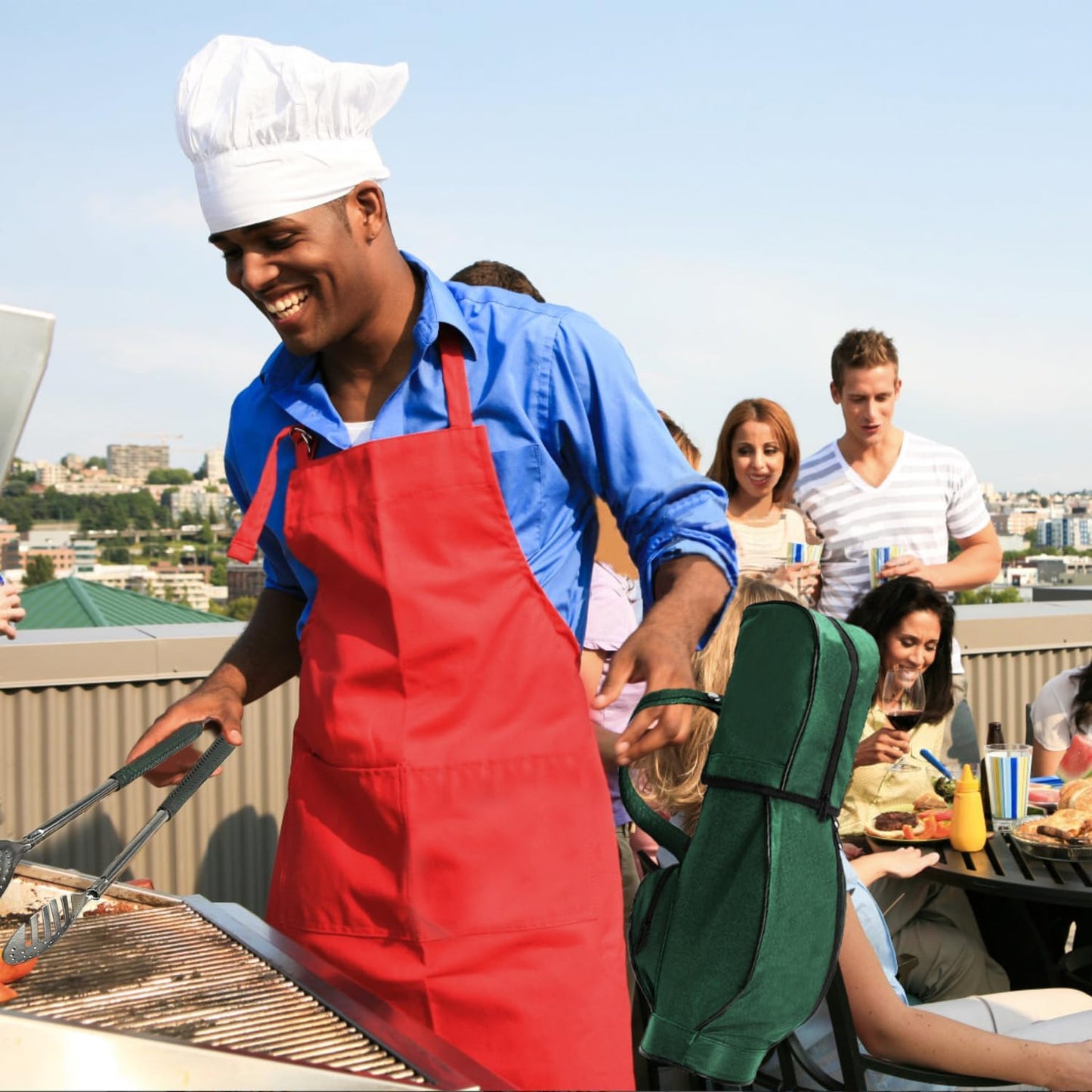 Jishi 8pcs Golf BBQ Grill Accessories Grilling Gifts for Men Golfers Stocking Stuffers for Men, Dad Gifts from Daughter Son, Funny Christmas Golf Gifts for Men Unique Barbecue Tool Set Camping Gadgets