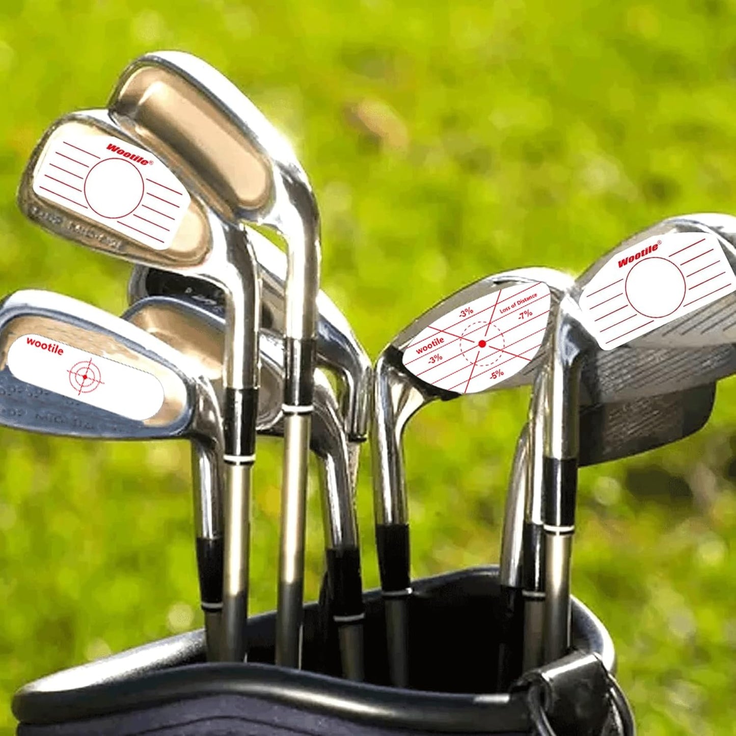 Golf Driver Impact Tape Labels 180Pcs Golf Impact Stickers Golf Clubs Labels for Swing Training Irons and Woods Iron Ball Hitting Recorder Standard Irons Woods Sticker,Training Aids for Swing Practice