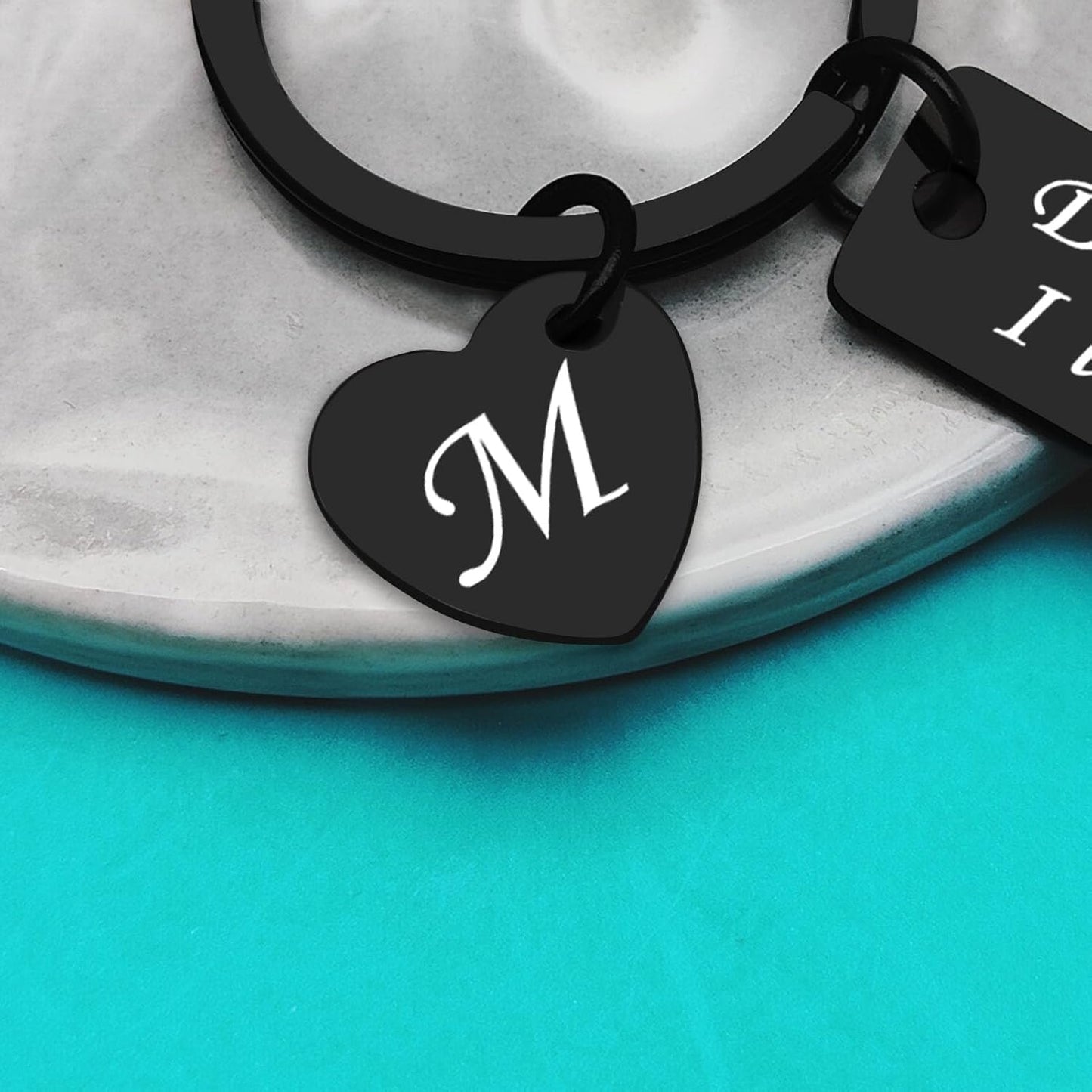 Xiahuyu Drive Safe Keychain for Him Boyfriend Husband 26 Letter Keychain Gift for Men Dad Son Brother Christmas Birthday