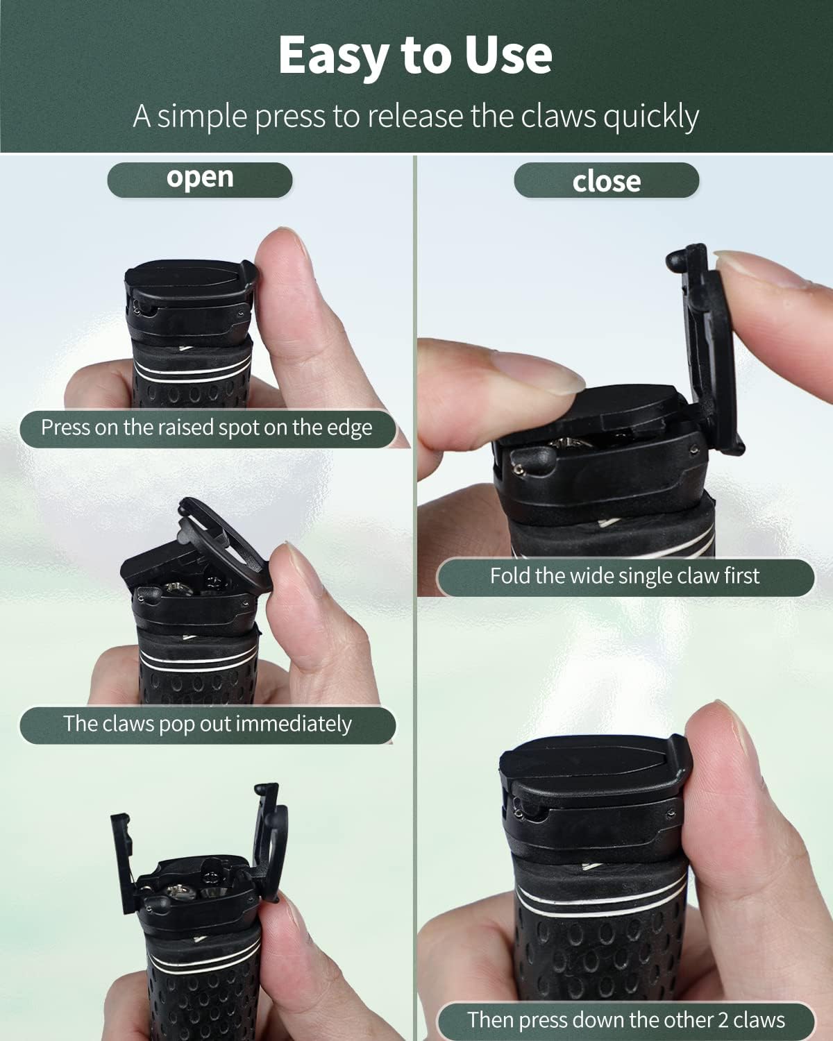 GreenHaven Golf Ball Retriever Grabber for Putters Golf Pick-up Portable Grip Sucker Tool Back Saver for Golfers,3-4 Pack