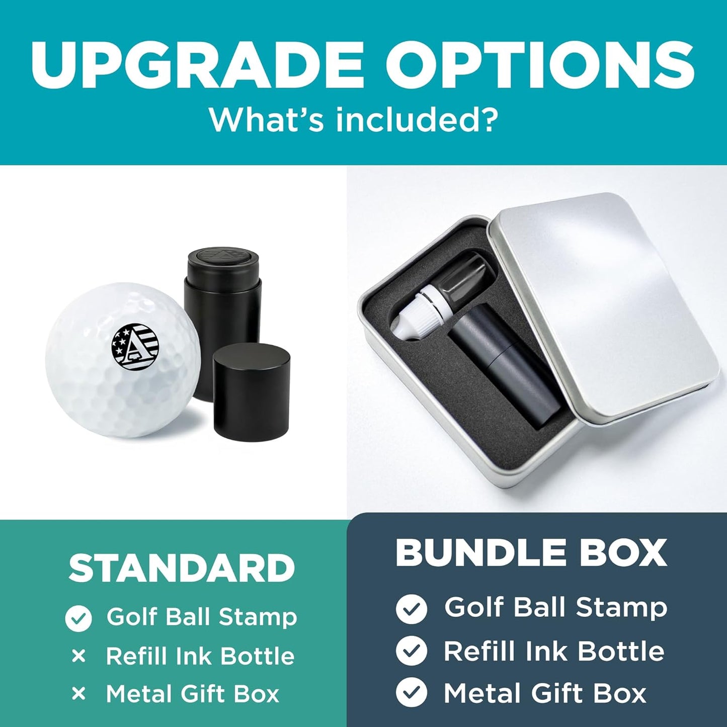 Golf Ball Marker Stamp with TiteSeal™ Technology - Palm Tree - Many Designs to Choose - Green