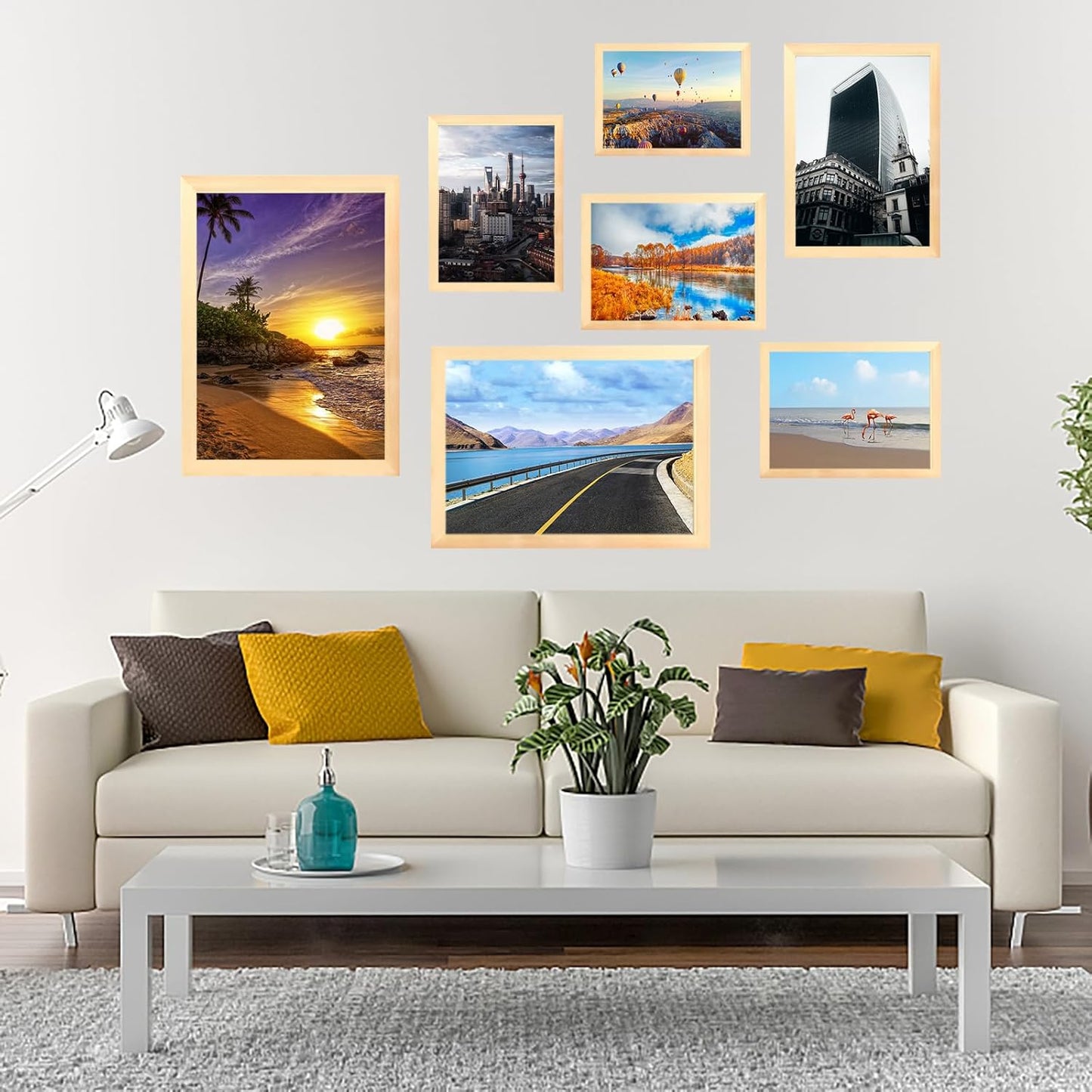 10x14 inch Wood Picture Frames for Wall Hanging,Diamond Painting Frames Rectangle Baby Scan Picture Frame for Family Walls Decoration,Anniversary,Wedding,Christmas,Halloween,Shower,Certificate