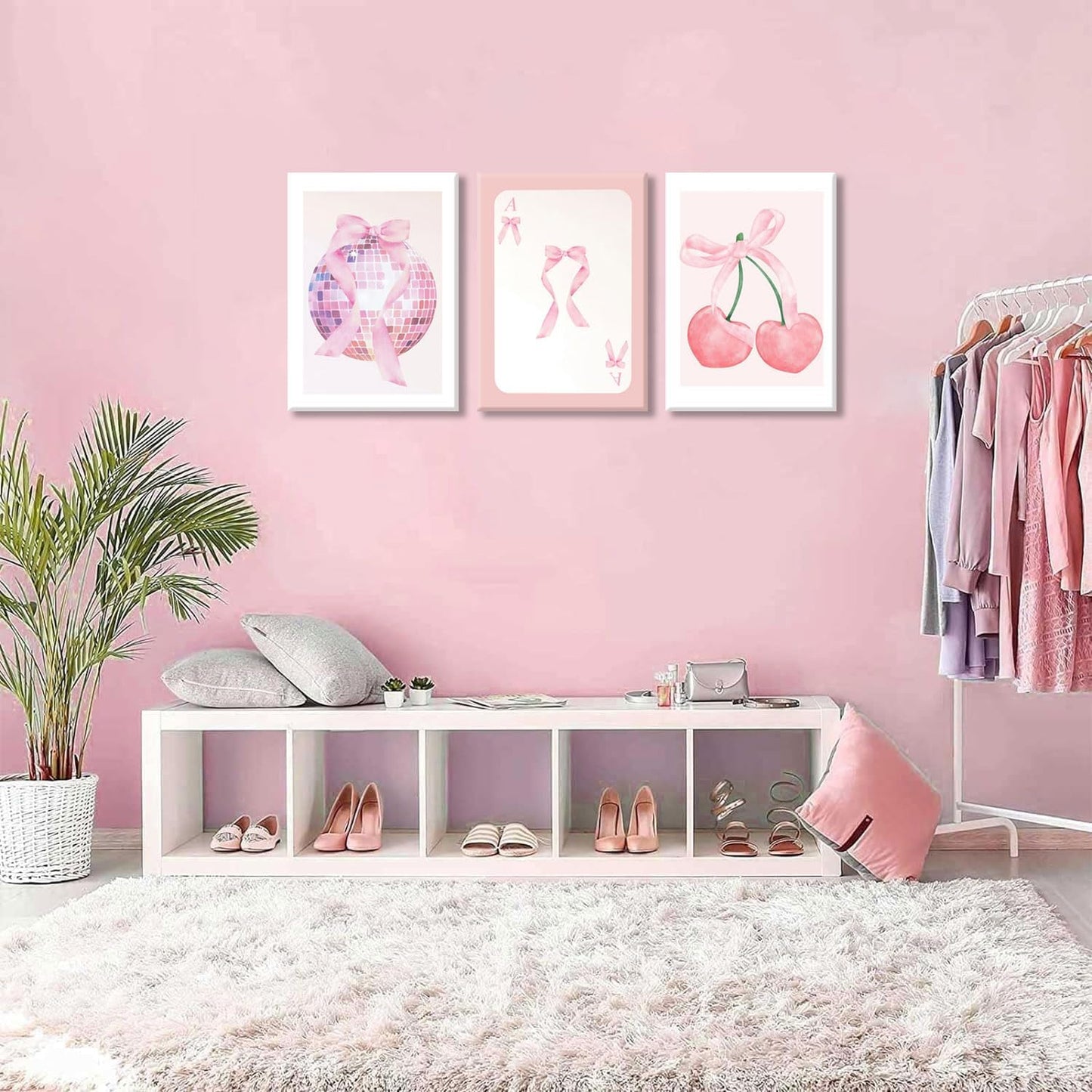 MTFBWY 3Pcs Framed Canvas Wall Art 16x24in Canvas