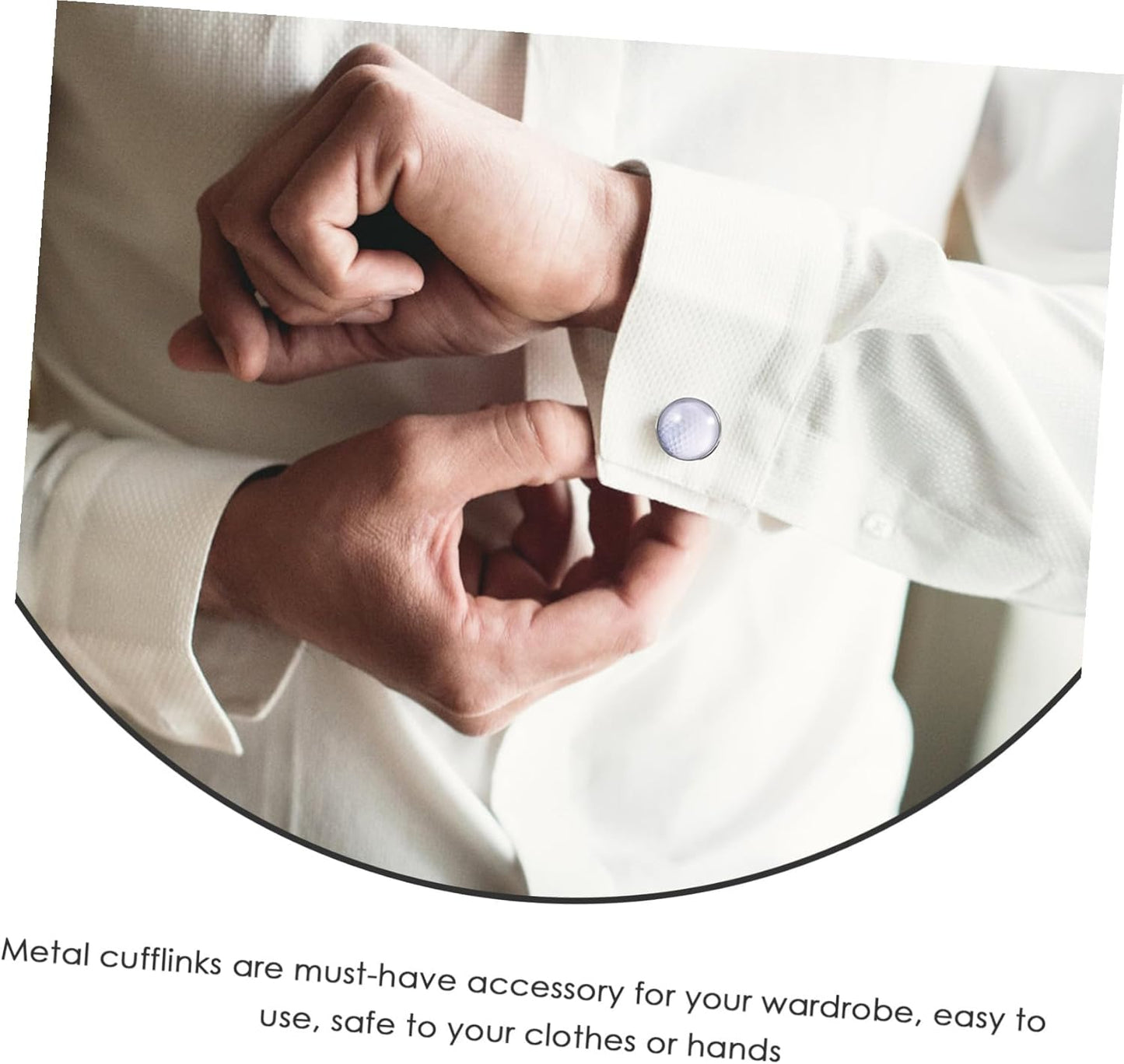 Golf Cufflinks for Men Silver Metal and Crystal Glass Wedding Groom Suit Accessories Elegant Tuxedo Shirt Cuff Buttons Fashion Jewelry