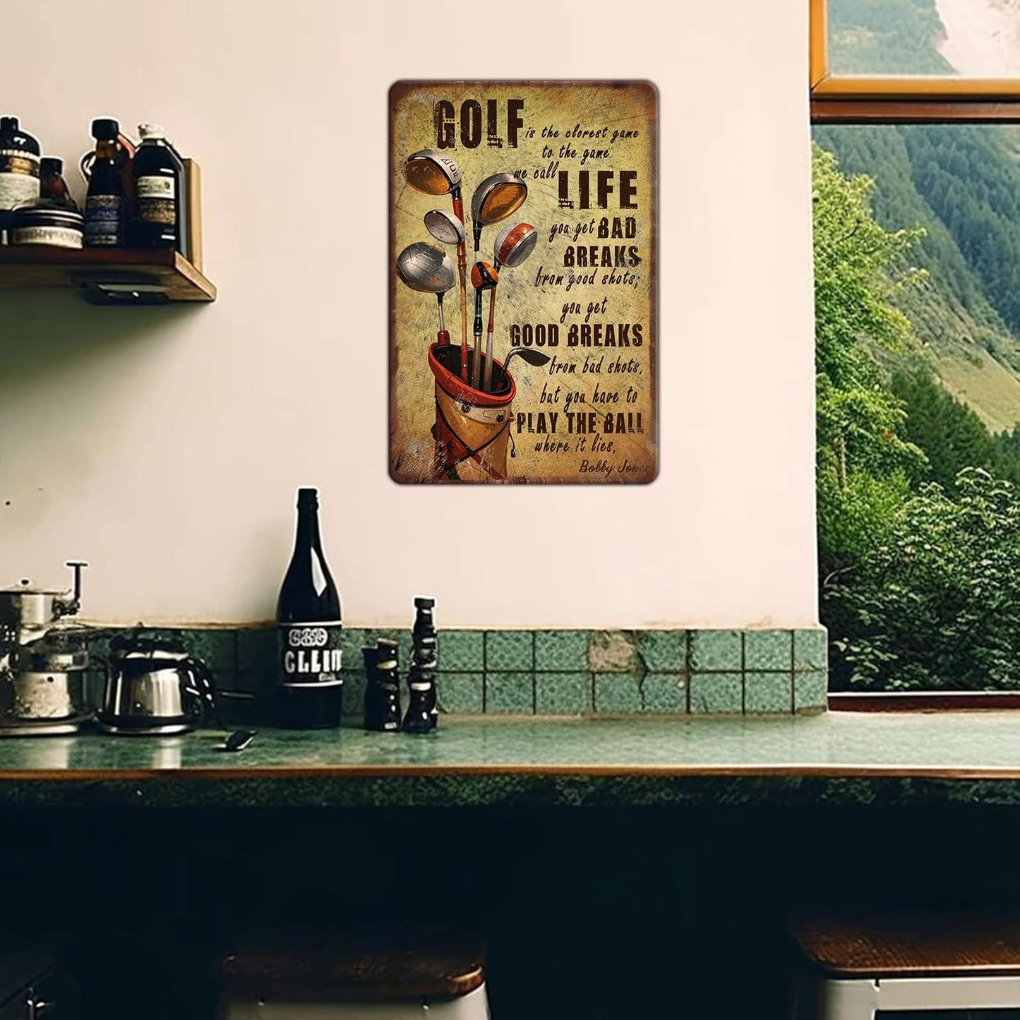 Vintage Golfing Golf Life Metal Tin Sign 12x16 Inch for Home Club Man Cave