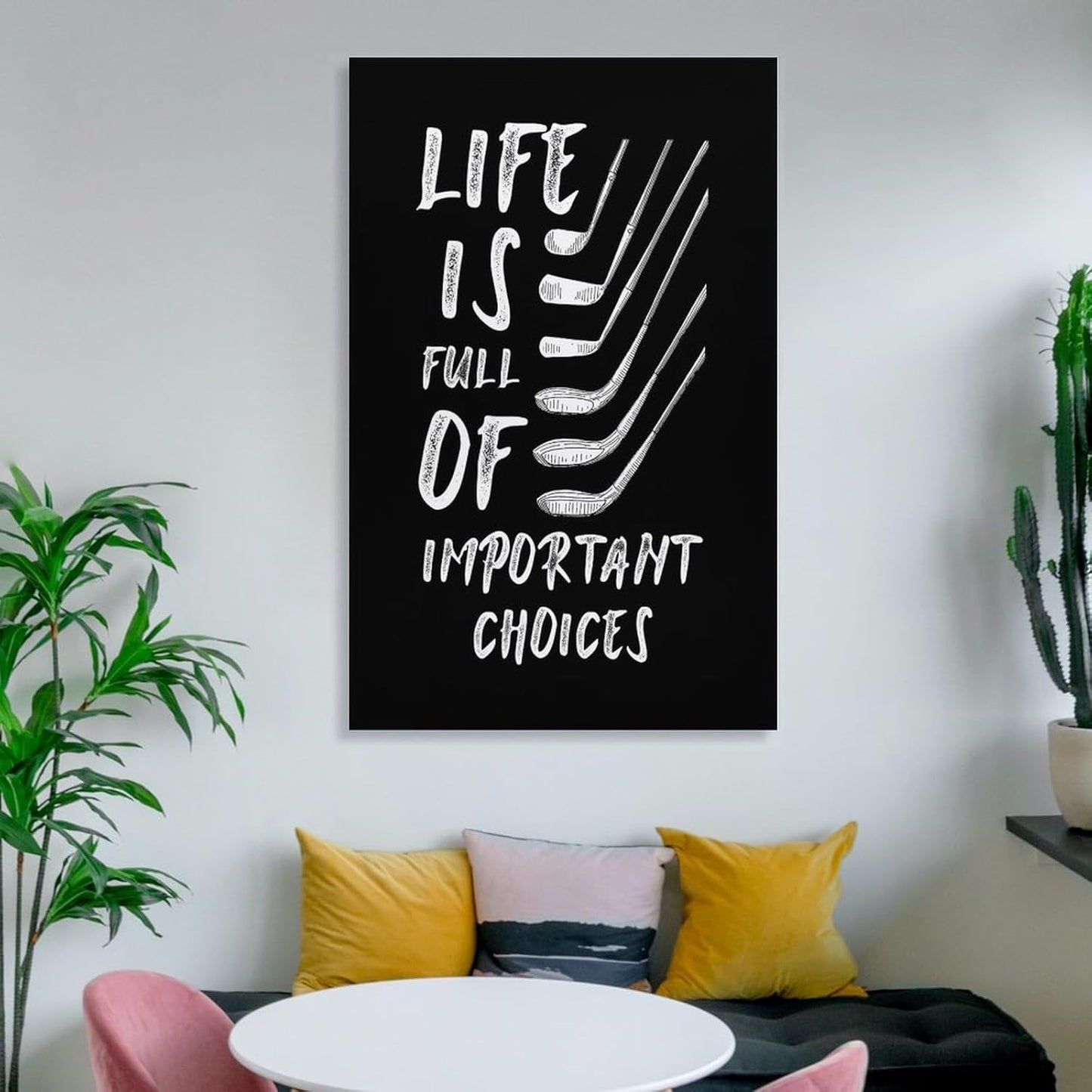 Golf Gift Sport Minimalist Wall Art Poster Canvas Painting And Wall Art Pictures Are Used For Room Aesthetics And Decoration 24x36inch(60x90cm)