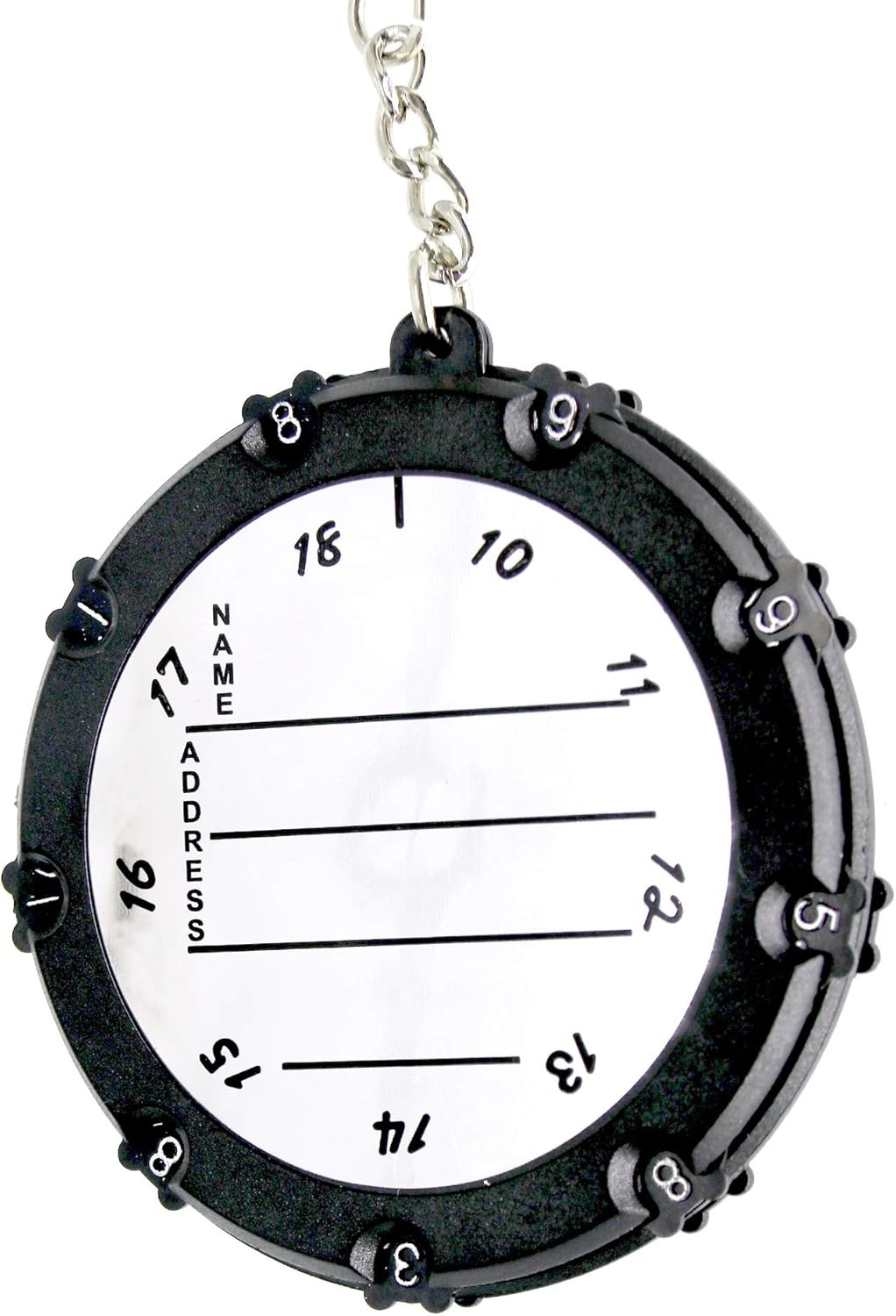 Golf Score Counter 18 Holes Golf Score Stroke Shot Counter Keeper Round Scoring Tag with Clip Keychain