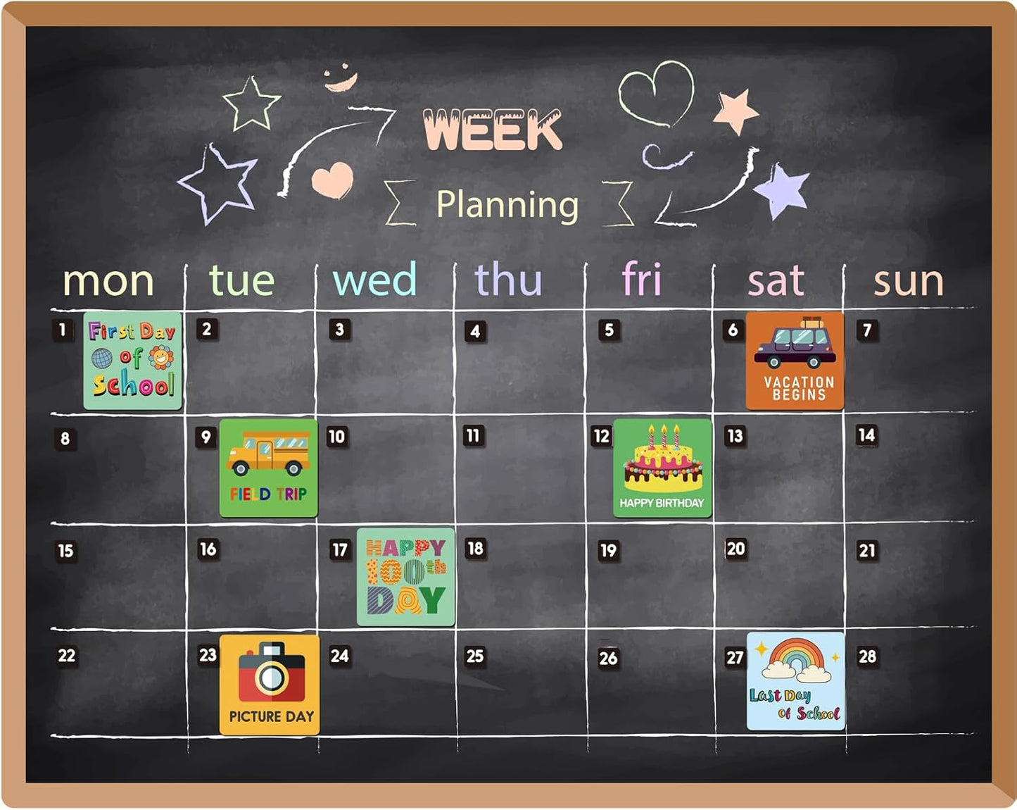 42Pcs Holiday Magnets for Magnetic Calendar, Holiday Refrigerator Magnets for Calendar Whiteboard, Dry Erase Boards, Calendar Magnets Accessories for Home Classroom Office