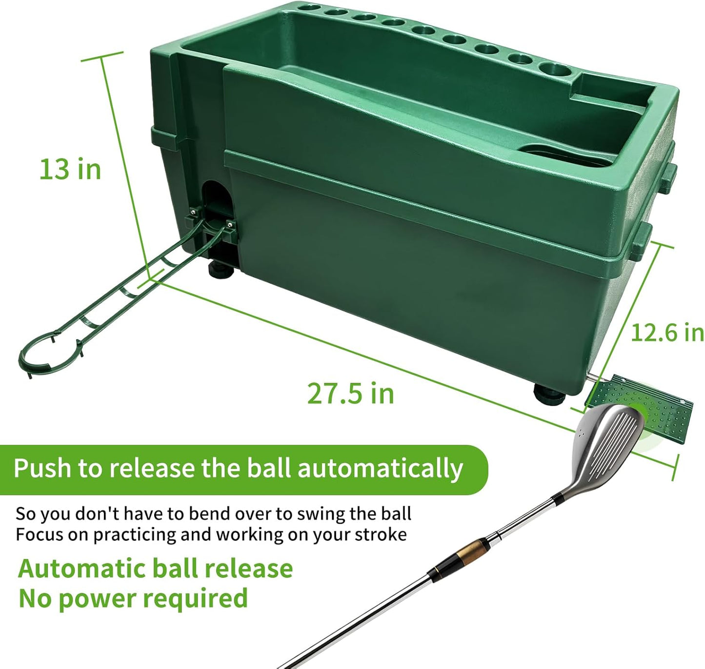 JJM Golf Balls Automatic Driver for Indoor Simulators and Golf Driving Range Teeing Machines