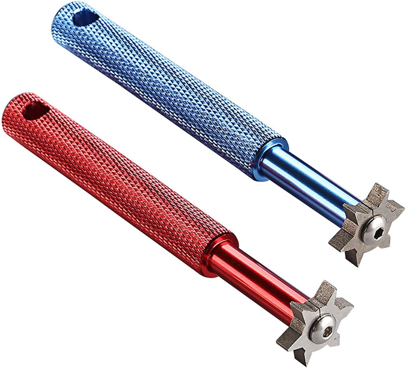 Sword &Shield sports Golf Club Groove Sharpener Tool Golf Club Re-Grooving Cleaning Tool 6-Tip for Optimal Backspin and Ball Control with Wedges and Utility Clubs