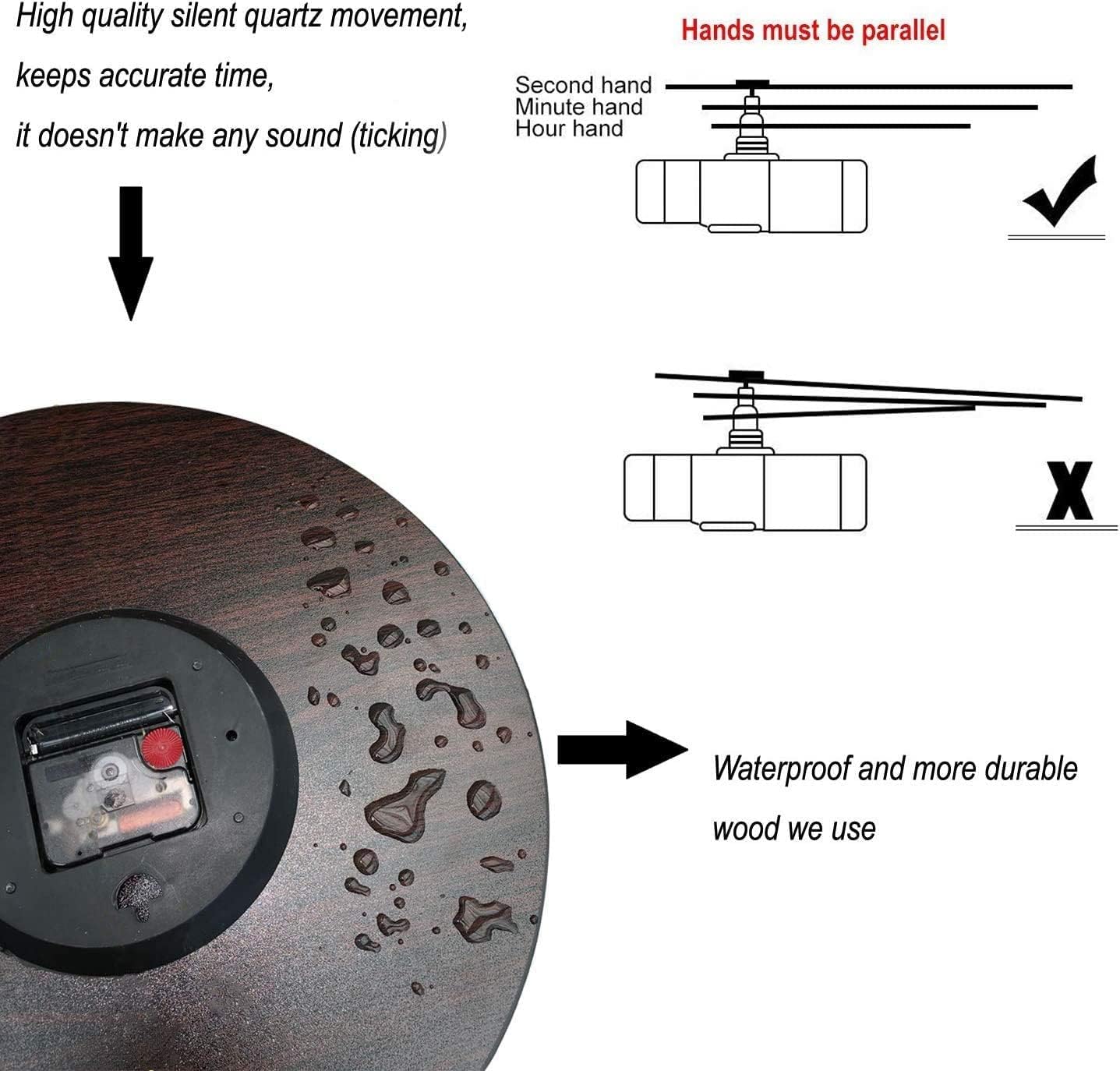 Silent Non-Ticking Sport Theme Wall Clocks, Sport Ball Golf Wall Clock, Battery Operated 9.8"x9.8" Round Wall Clock for Home Decor Boy Room Living Room School Birthday Gift
